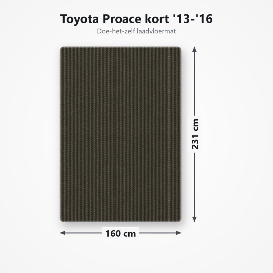 Laadvloermat Toyota Proace kort '13-'16