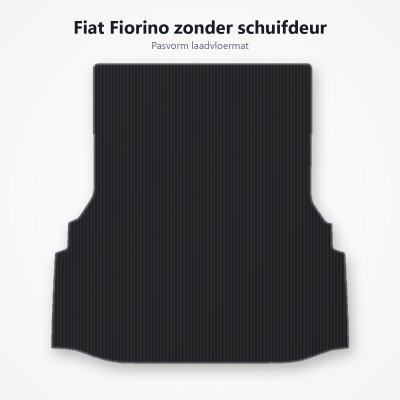 Laadvloermat Fiat Fiorino Cargo vanaf 2007 zonder schuifdeur