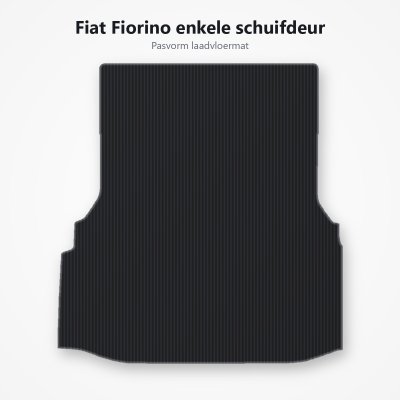 Laadvloermat Fiat Fiorino Cargo vanaf 2007 enkele schuifdeur